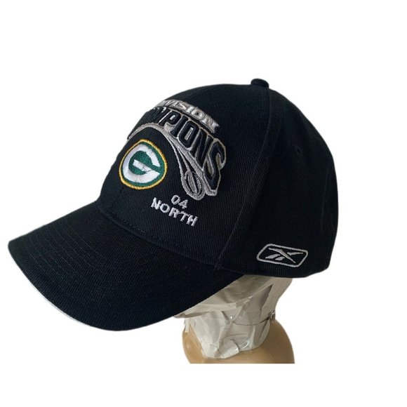 Green Bay Packers 2004 DIVISION CHAMPIONS NFL Locker Room Strapback Hat Cap - Picture 2 of 4